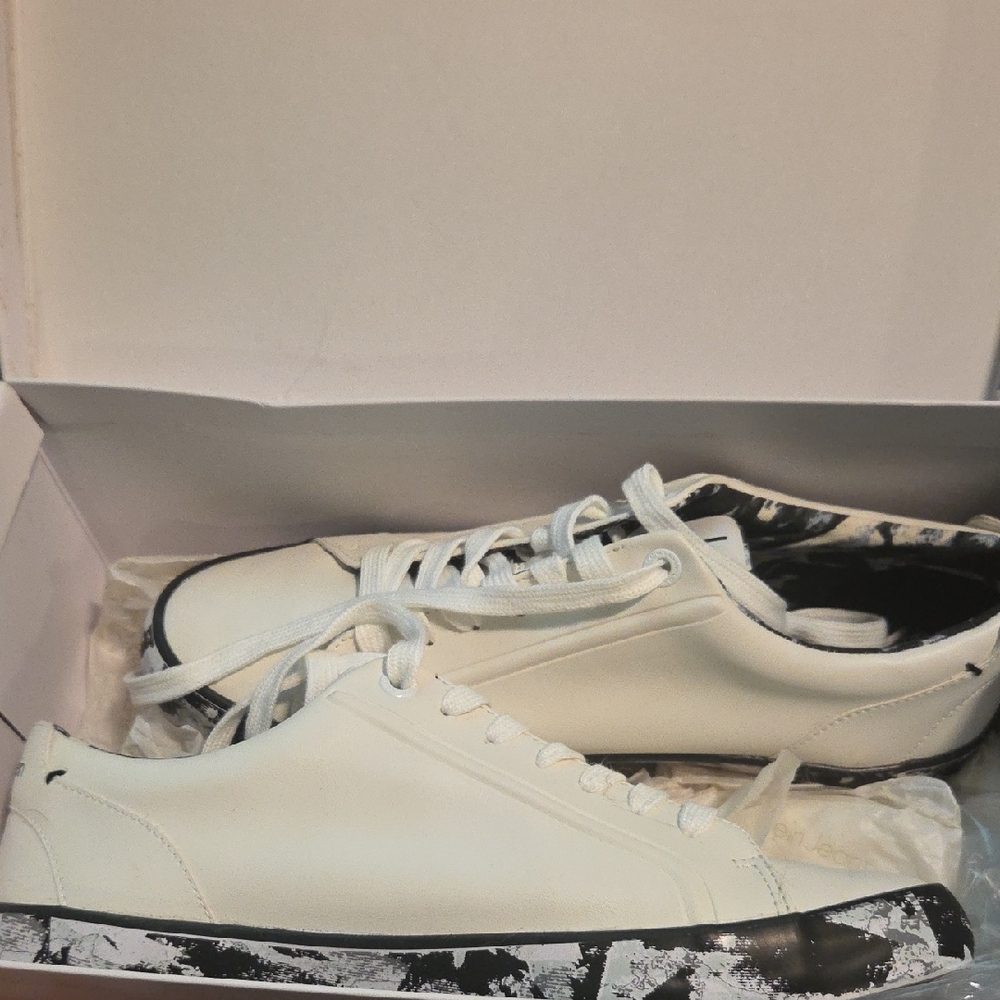 Calvin Klein Noel White and Black Men's Sneakers